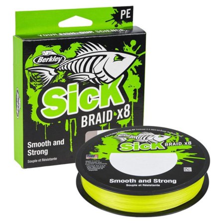 Berkley Sick Braid HV Yellow 150m - 0.14mm