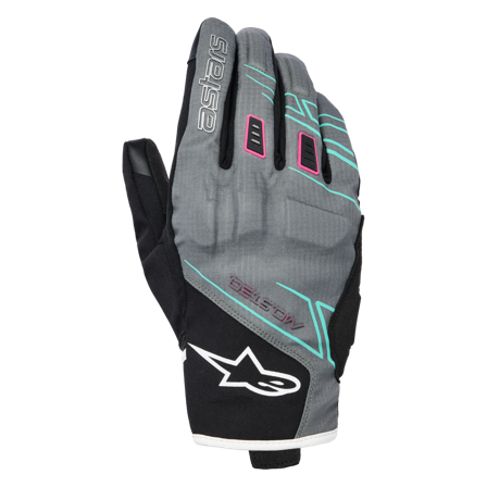 Alpinestars Stella Moblast Women's MC Gloves Fur Grey/Black/Pink Fluo M