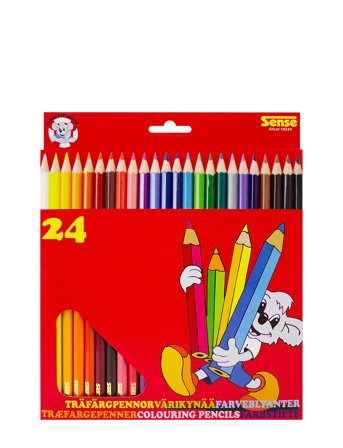 Träfärgpennor 24-P Fsc Patterned Sense
