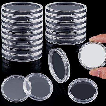 30/60 stk. Sølvdollar møntkapsel 40 mm gennemsigtig møntholder sølvbar kapselholdere til Morgan dollar freds dollar sølvdollar