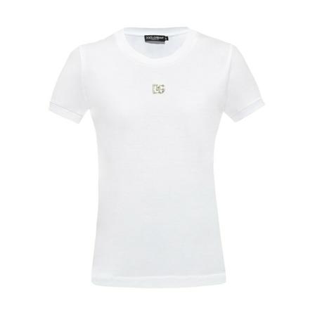Dolce & Gabbana T-Shirts vit, Dam, Dam, Storlek: 2XS