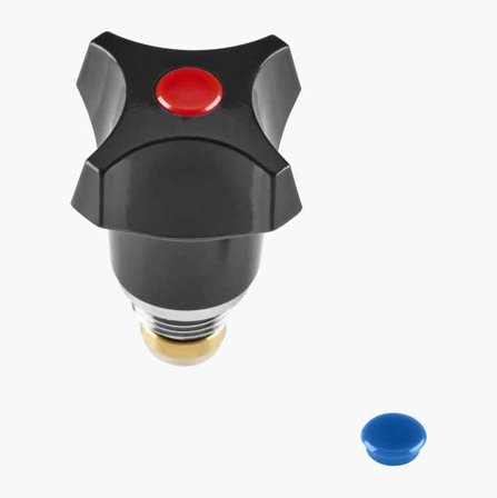 Biltema - Ventiloverstykke M20 x 1 5 blått/rødt