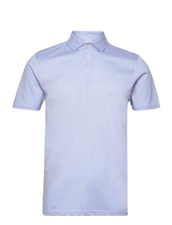Bs Natesan Regular Fit Polo Shirt Polos Short-sleeved Blå Bruun & Stengade*Betinget Tilbud