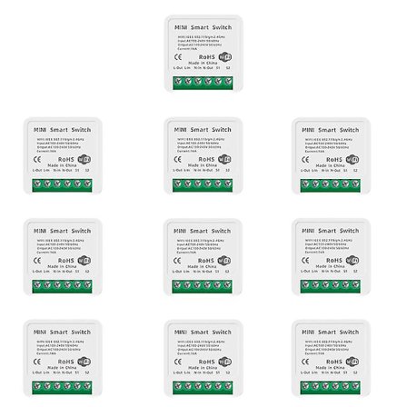 1-10 st Tuya Mini 16a Wifi-strömbrytarmodul med Smart Life-app, 2-vägsstyrning,