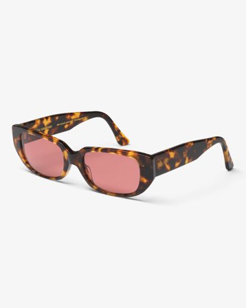 Sunglass 10 - Classic Havana - Dark Pink - One Size