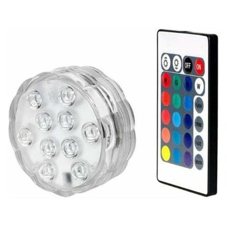 LED-akvarium undervattensfärgade lampor fjärrkontroll strålkastare festdekoration