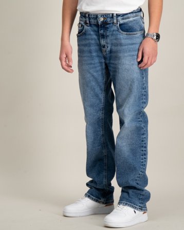 Calvin Klein REG STRAIGHT WASH BLUE CF Blå Jeans Gutt - Kids Brand Store