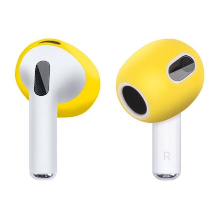 1 par AirPods 3 silikonskydd - Gul