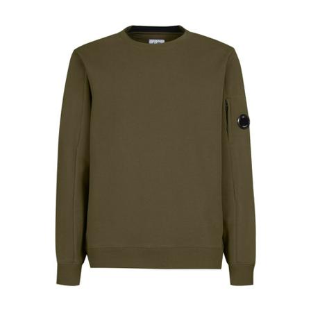 C.p. Company Logo Strap Crewneck Sweatshirt Grøn, Herre Sweatshirts