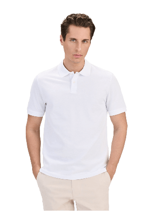 John Henric Cotton S/s Jersey Polo Piké (ola) T-shirts Herr Vit S