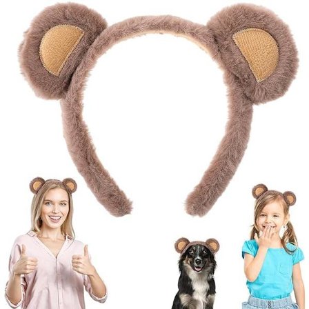 Dyrehårbånd, Dyrekostume Jul Søde Dyreører Roset Tilbehør Nytår Hovedbeklædning til Børn og Voksne