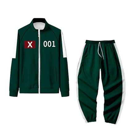 Squid Game Kostume, Squid Game Sportswear, Koreansk Folkespils Kostume Sæt til Fans, Cosplay og Temabegivenheder, 456 Voksen Squid Game Kostume - 