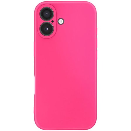 Coque för iPhone 17 Soft-Touch i Silikon Serien Fast Cover Fuchsia