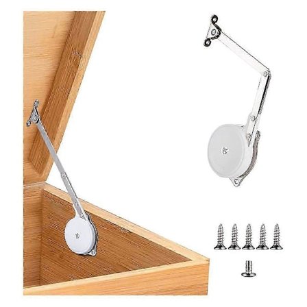 1 Pak Legetøjsbokshængsler Blødt Lukkende Låg Støttehængsler Kistehængsler til Træ, , Opbevaringskiste & Bænk