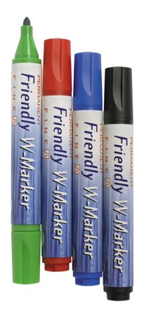 Friendly Blädderblockspenna, rund spets, 1–3 ,mm, olika färger 4/fp - Lyreco - Kontorsmaterial - Pennor - Blädderblockspennor