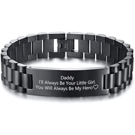 Till min pappa armband, dotter son till far presentidé kärleksmeddelande, A