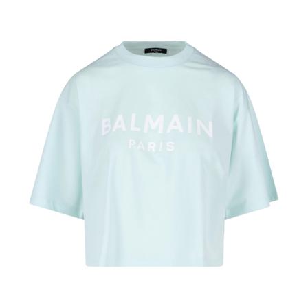 Balmain, T-Shirts Groen, Dames, Maat:M