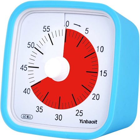 60 minutters analog timer for kjøkken, kontor, hjem og skole