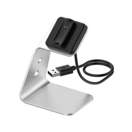 För Fitbit Inspire 2 laddare i aluminiumlegering med spånskydd, stöder snabbladdning