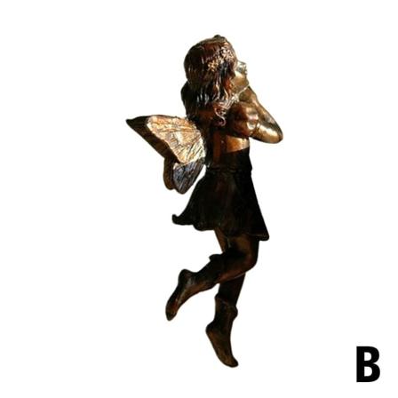Trädgårdsprydnad Hängande Magisk Fairy Angel Heminredningsfigur BrassB B