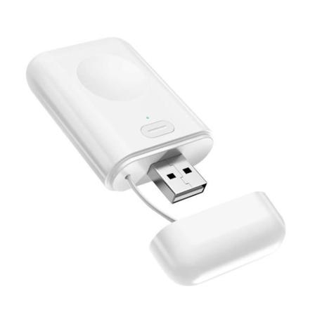 Lommeoplader til Apple Watch 4 3 2 1 - AVIZAR - Hvid - Trådløs opladning Vit