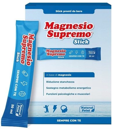 Natural Point Magnesio Supremo 20 Stick Da 20ml