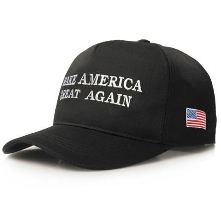 Nye solhatte til mænd og kvinder - gør Amerika stort igen - amerikanske baseballkasketter black L (58-60cm)