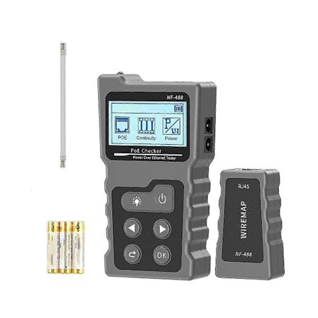 -488 PoE Tester Inline Tester til Power over Ethernet Spænding Strøm Test RJ45 Netværkskabel
