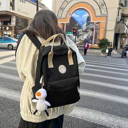 Tillbaka Till Skolan Dam Ryggsäck Enkel Vattentät Rucksack Skolväskor För Tonårsflickor Casual Rese Ryggsäck