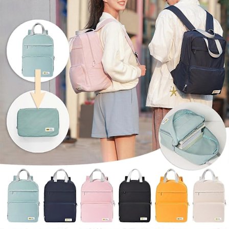 Vikbar Ryggsäck Reseryggsäck Utomhus Bergsklättringsryggsäck Student Skolväska Ryggsäck på (FMY)