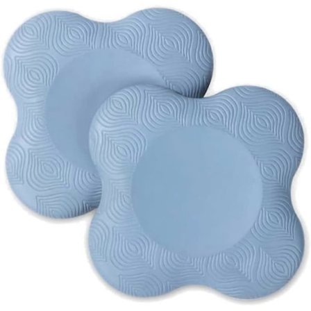 Kannettavat polvisuojat, liukumattomat ranteet, kädet, kyynärpäät, tasapainotuki, tyyny lankkuun, pilatekseen, joogaan, suojaava, sininen