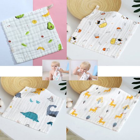 6 st babyhanddukar, barnhanddukar i bomullsmuslin, 30x30cm baby