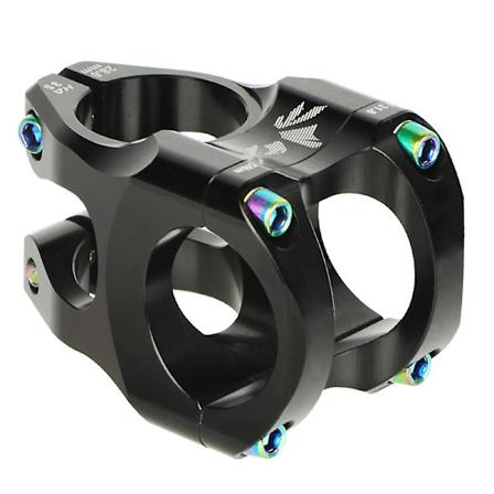 Vei- og terrengsykkelbro 35 mm stangstyrejusterbar styreføring Black