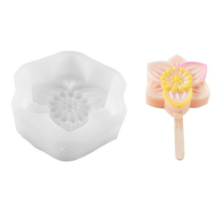 Jäätelömuotit Silikonijää Pop-muottiin Jäätelökone Jäätelötarjotin Silikonimateriaali juhliin Keittiö DIY Käsintehty