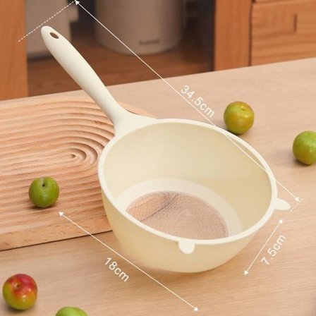 Kjøkken Dreneringskurv Fruktvask BEIGE M