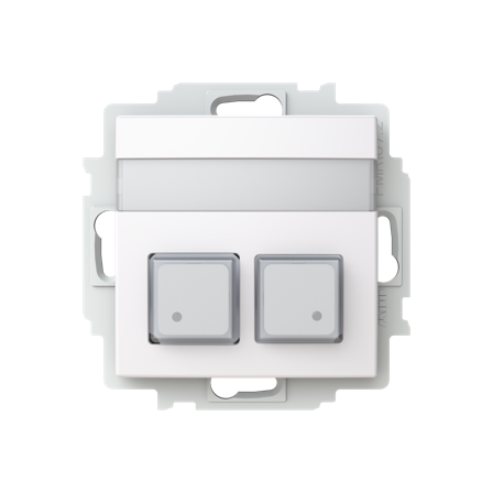 ABB Saga FAP2002-916 Trykknapp RWC-installasjon, to knapper, Alarm & sikkerhet