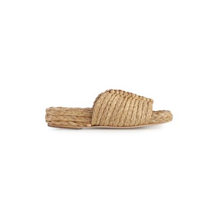 Paloma Barceló, Raffia fishing Flat Beżowy, Kobieta, Rozmiar: 39 EU