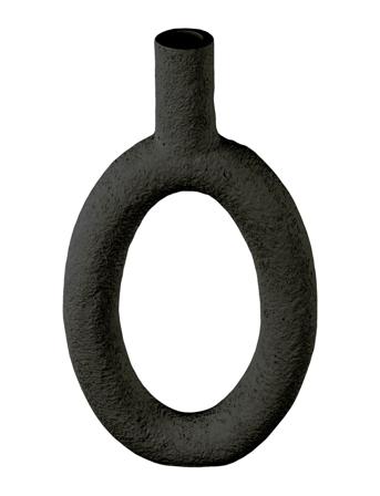 Vase Ring Oval High Home Decoration Vases Svart Present Time