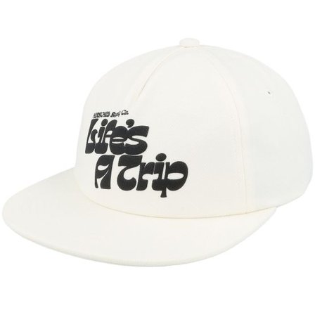Herschel - Vit snapback Keps - Scout Life's A Trip Cap Blanc De Blanc/Black Snapback @ Hatstore