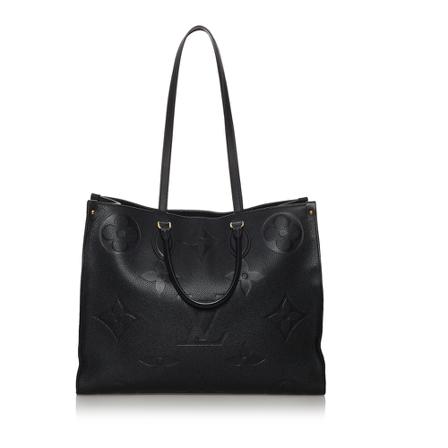 Louis Vuitton Vintage, Pre -owned Monogram Empreinte Onthego GM Leather Zwart, Dames, Maat:ONE Size