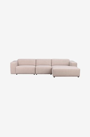 Rowico Home - Sofa Willard, 4-pers. med chaiselong til højre - Beige - Sofaer med chaiselong - Fra Homeroom