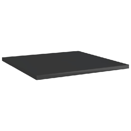 Vidaxl Hyllplan 8 St Svart Högglans 40x40x1,5 Cm Konstruerat Trä Svart