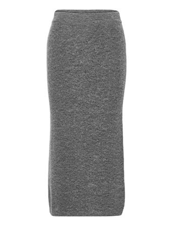 Elisha Skirt Polvipituinen Hame Harmaa Stylein
