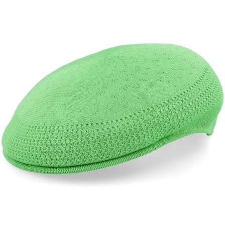 Kangol - Grön flatcap Keps - Kg Tropic 504 Ventair Retro Green Flat Cap @ Hatstore