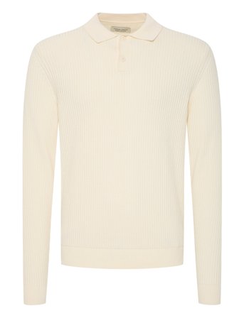 Casual Friday | Cfnolan Ls Ribbed Polo Knit | S