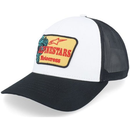 Alpinestars - Vit trucker Keps - Hrdwre Hat White/Black Trucker @ Hatstore
