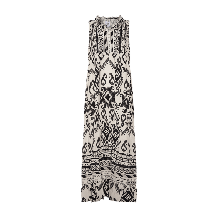 Tiffany Emma, Dress, Viscose - Black/white Klänningar Dam Vit L