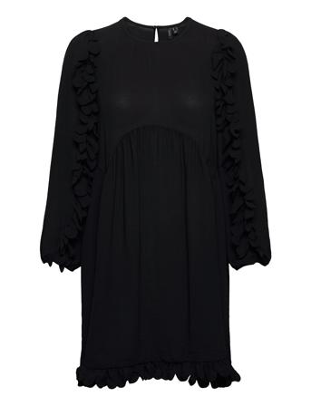 Vmzigga 7/8 Scallop Tunic Sb2 Ga Black Vero Moda