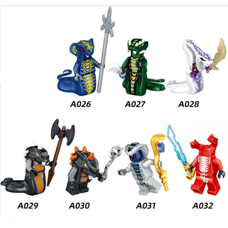 7 typer af små partikelspøgelser og byggeklodser minifigurer