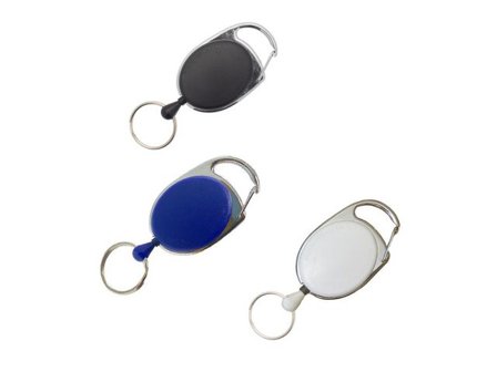 EXPOGRAF CARDKEEP Jojo med nyckelring blå - Lyreco - Kontorsmöbler och inredning - Namnskyltar och korthållare - Korthållare - Tillbehör